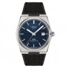 Tissot Classic PRX Powermatic 80 watch blue rubber strap T1374071704100
