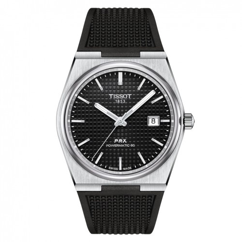 Tissot Classic PRX Powermatic 80 negro correa caucho 40mm T1374071705100