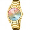 Rellotge Festina dona en acer to daurat F20640/7 esfera muticolor