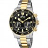 Reloj de hombre Lotus conectado con esfera negra 18801/2 correa acero
