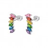 Arracades Lotus Silver IT Girl en plata i circonites colors LP3391-4/2