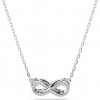 Swarovski Hyperbola pendant infinity symbol white and rhodium 5687265