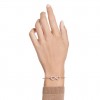 Brazalete Swarovski Hyperbola infinito blanco tono oro rosa 5679443