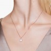 Penjoll Meteora Swarovski 5683450 vidres blancs bany to or rosa