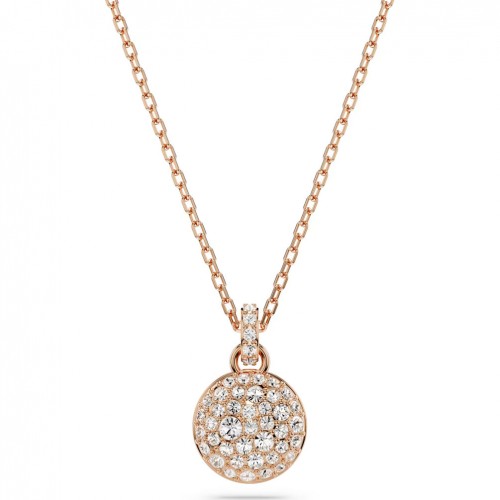 Penjoll Meteora Swarovski 5683450 vidres blancs bany to or rosa