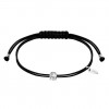 Pulsera Lotus Silver Trendy mujer nylon LP3669-2/1 circonita blanca