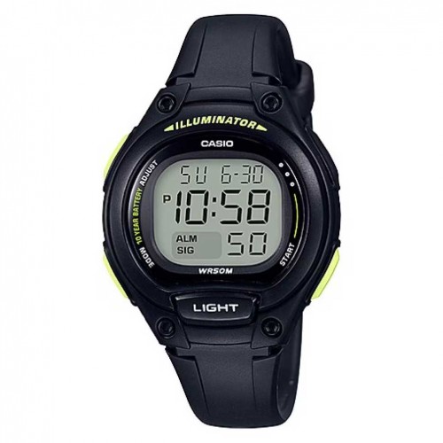 Casio collection LW-203-4AVEF watch black resin strap