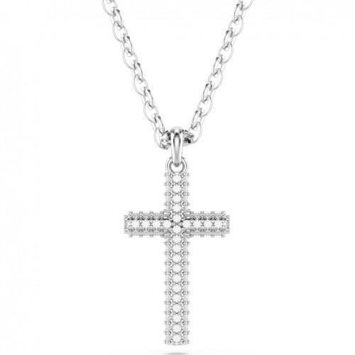 Insigne Swarovski pendant pavé cross white rhodium plated 5675577