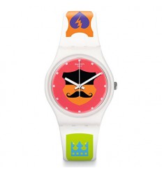 Reloj Swatch GRAPHISTYLE esfera multicolor correa silicona GW179