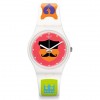 Swatch GRAPHISTYLE watch multi-colored dial silicone strap GW179