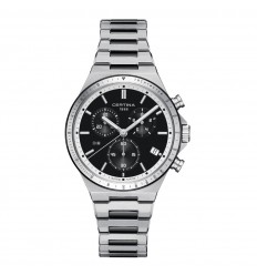 Reloj Certina DS-7 Chronograph C0434172205100 acero esfera negra