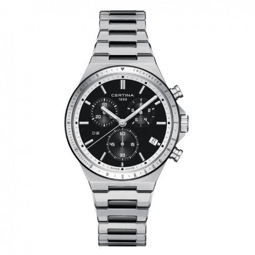 Rellotge Certina DS-7 Chronograph C0434172205100 acer esfera negra