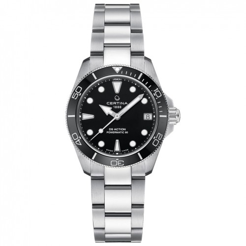 Reloj Certina DS Action 34.5mm automático negro acero C032.007.11.051.00