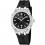 Jaguar Diplomatic watch for women J1017/2 black dial silicone strap