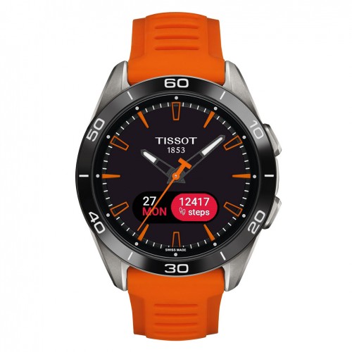 Tissot T-Touch Connect Sport orange silicone strap T1534204705102