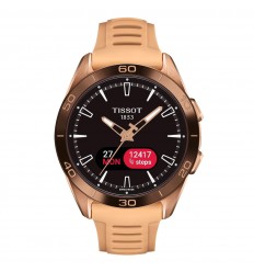 Tissot T-Touch Connect Sport rose gold silicone strap T1534204705105