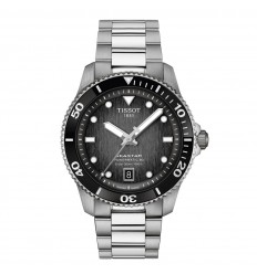Reloj Tissot Seastar 1000 Powermatic 80 40mm esfera negra T1208071105100