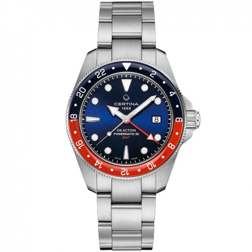 Certina DS Action GMT Powermatic 80 watch C0329291104100 blue dial