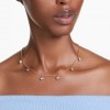 Collar Imber Swarovski talla redonda azul baño tono oro 5688246
