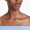 Swarovski Imber necklace round cut light blue gold tone plated 5688246