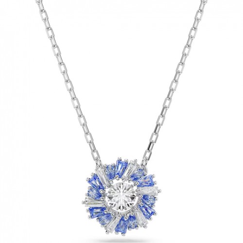 Penjoll Swarovski Idyllia flor blava i blanca bany de rodi 5680013