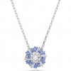 Penjoll Swarovski Idyllia flor blava i blanca bany de rodi 5680013