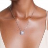 Penjoll Swarovski Idyllia flor blava i blanca bany de rodi 5680013