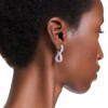 Hyperbola infinity Swarovski earrings white rhodium plated 5684047