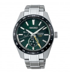 Seiko Presage Sharp Edged Gmt automatic watch SPB219J1 green dial