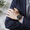 Reloj Seiko Presage Sharp Edge Gmt automático SPB219J1 esfera verde 42mm