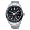 Reloj Seiko Presage Sharp Edge Gmt automático SPB221J1 esfera negra 42mm
