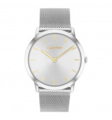 Reloj Calvin Klein Exceptional 25300001 plateado correa malla milanesa