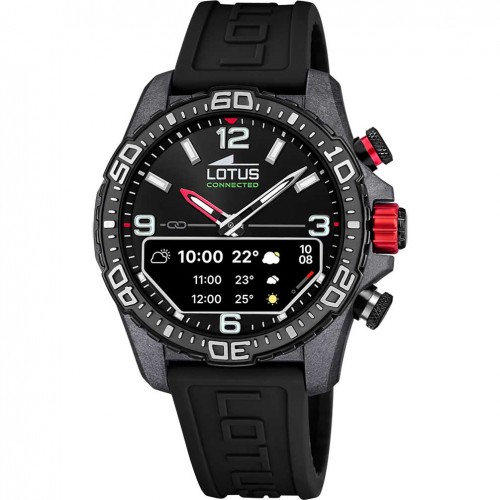 Lotus connected men's watch 20000/4 black silicone strap