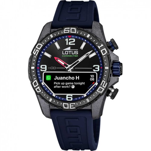 Reloj Lotus Connected hombre 20000/1 correa silicona azul oscuro