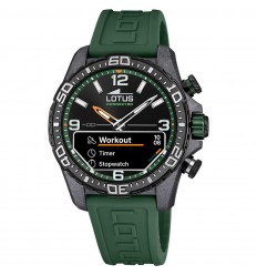 Lotus Connected D men's watch 20000/2 dark green silicone strap