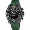 Lotus Connected men's watch 20000/2 dark green silicone strap