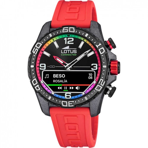 Lotus Connected men's watch 20000/6 red silicone strap