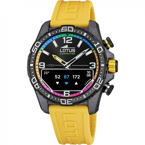 Reloj Lotus Connected hombre 20000/8 correa silicona amarilla