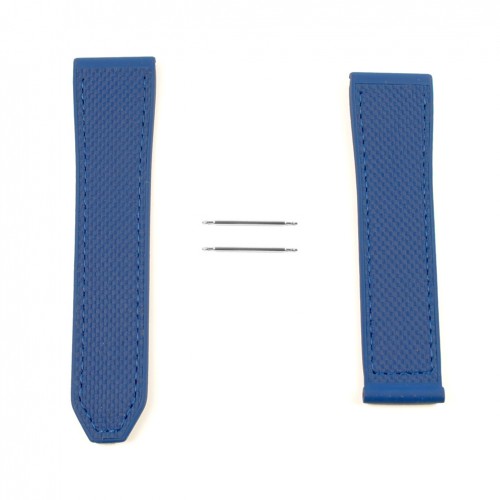 Blue rubber strap 22mm TAG Heuer Monaco FT6235 model CBL2182