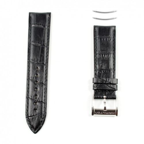Correa piel negra Hamilton Jazzmaster 22mm H690.385.100