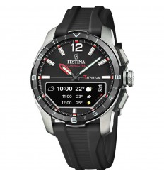 Festina connected D men's watch F23000/4 black silicone strap