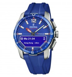 Reloj Festina Connected D F23000/3 azul eléctrico correa silicona