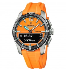 Festina connected D watch F23000/7 yellow dial orange silicone orange