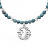 Pulsera elástica Kidult colgante ángel piedras tonos azules 732140