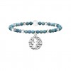 Pulsera elástica Kidult colgante ángel piedras tonos azules 732140