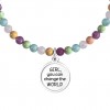 Kidult Girl bracelet multicolored stones pendant crystals star 732163
