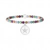 Kidult Girl bracelet multicolored stones pendant crystals star 732163