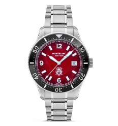 Montblanc 1858 Iced sea automatic date watch red dial 132291