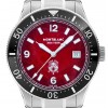Montblanc 1858 Iced sea automatic date watch red dial 132291