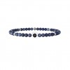 Pulsera elástica unisex Kidult acero con piedras tono azul 732254